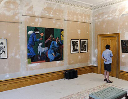 Drawing room: North wall