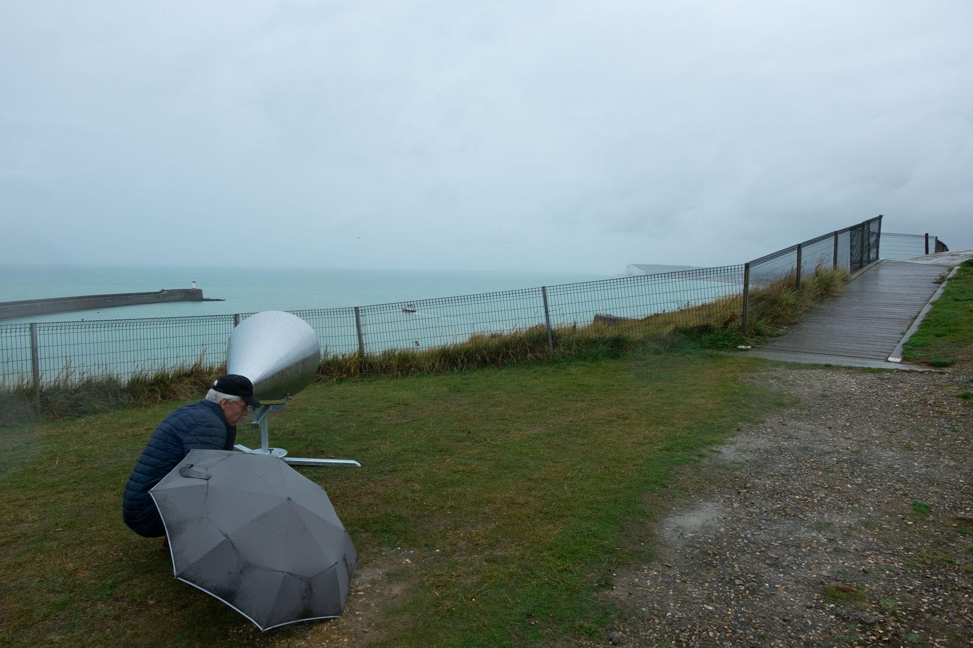 Outwork: converging horn at Newhaven Fort, UK